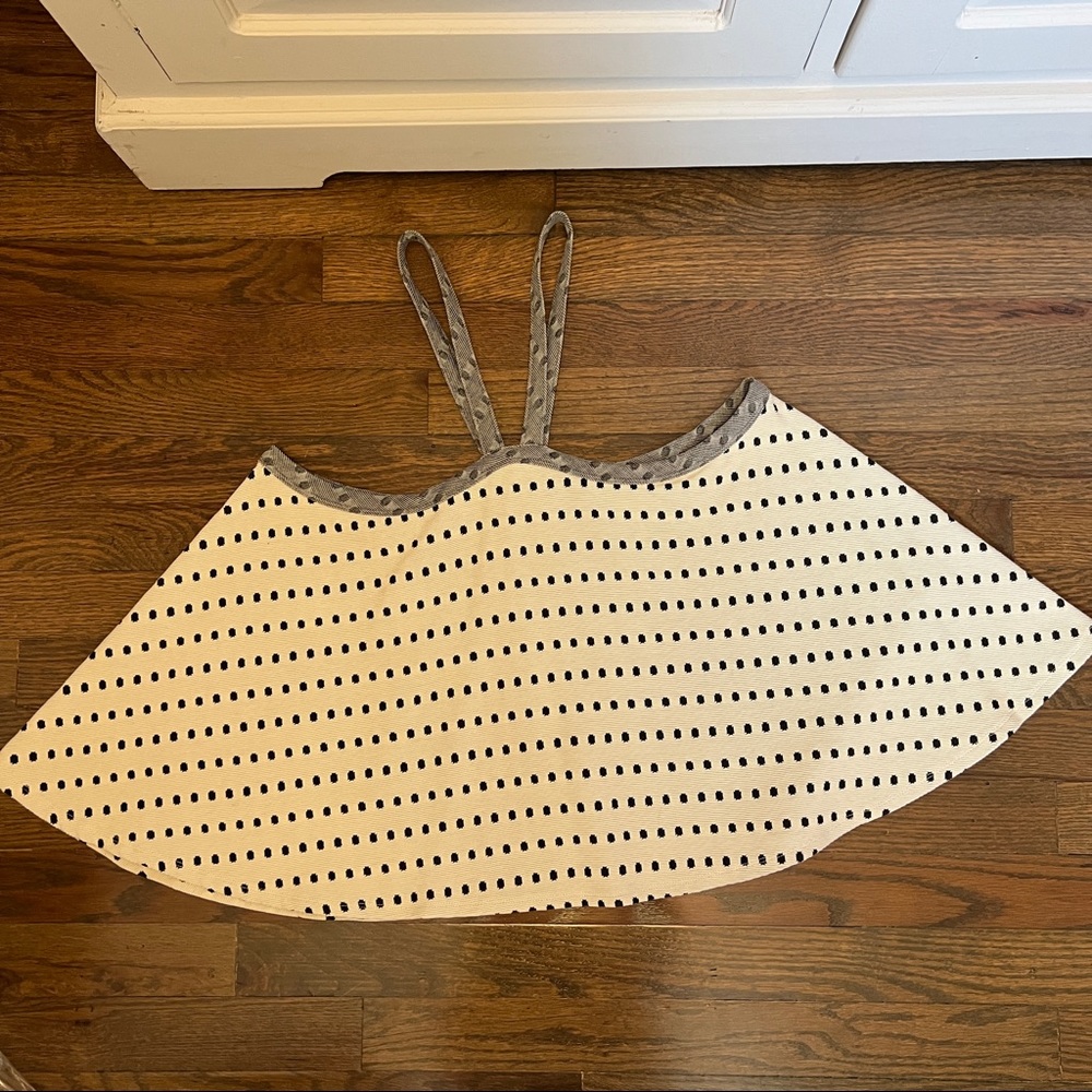Anthropologie polka dot swing top